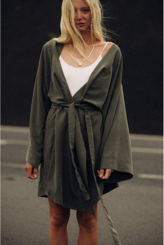 Kimono Dress - Olive Kimono Dress - Olive