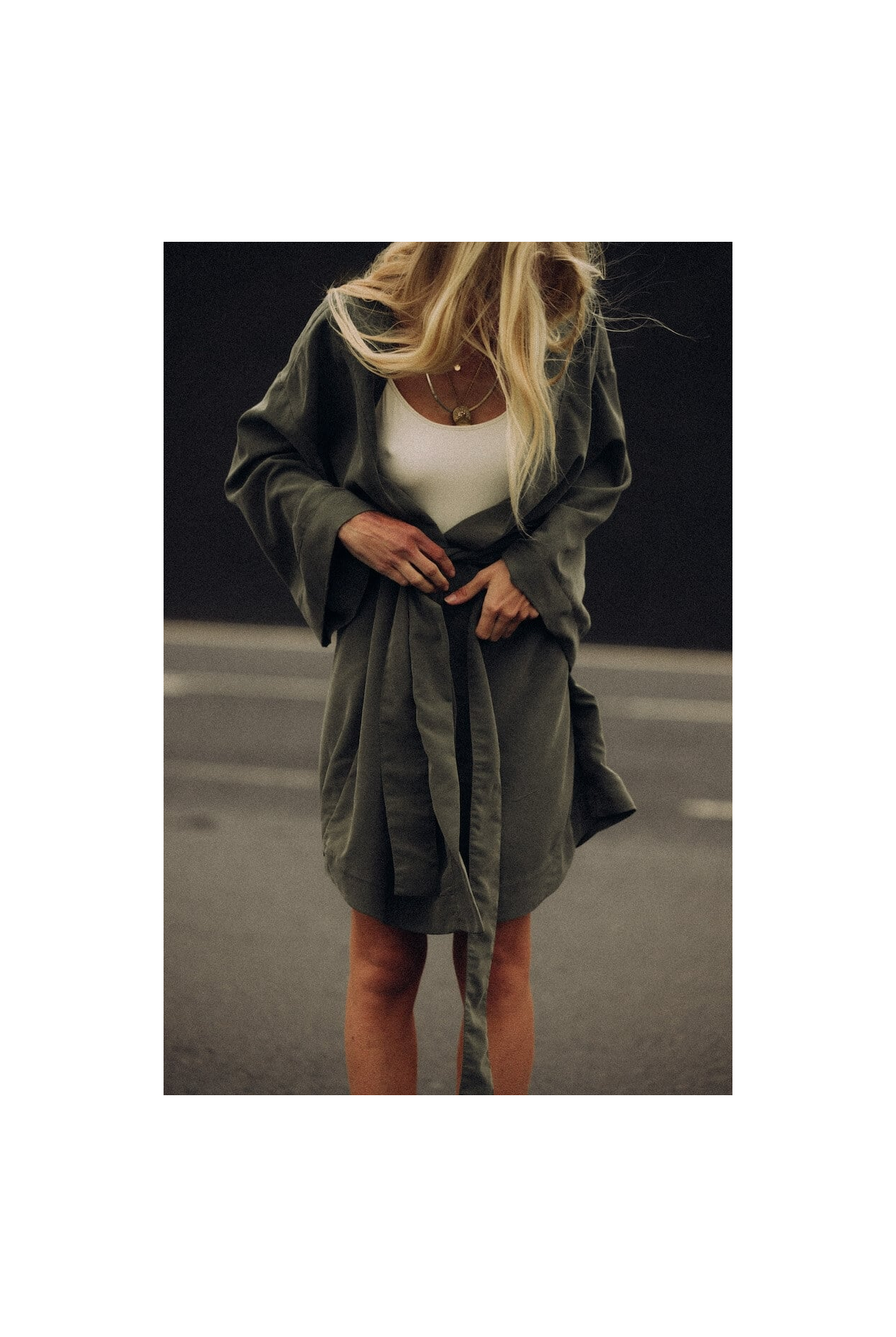 Kimono Dress - Olive