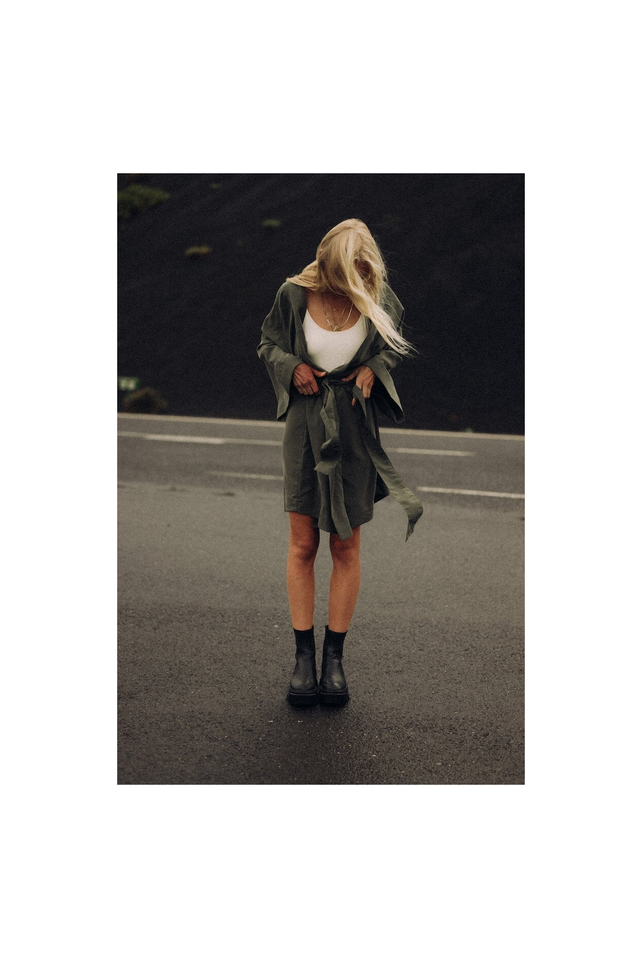 Kimono Dress - Olive
