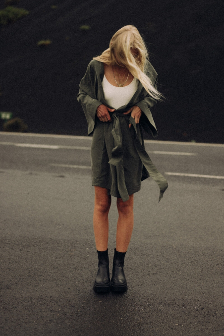 Kimono Dress - Olive Kimono Dress - Olive