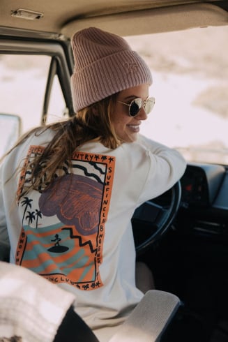 Organic Wave Sweat - Vintage White