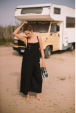 Linen Culotte Suit - Space Black Linen Culotte Suit - Space Black
