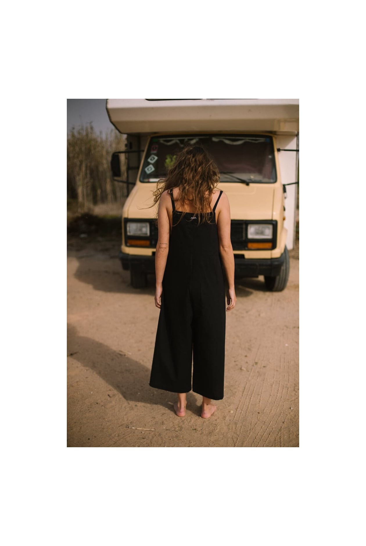 Linen Culotte Suit - Space Black Linen Culotte Suit - Space Black