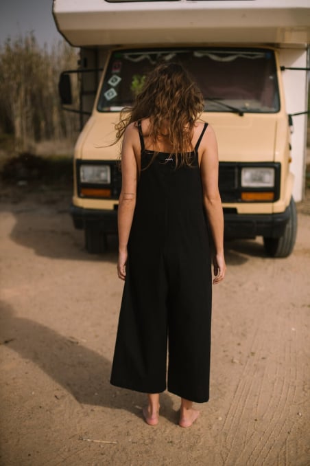 Linen Culotte Suit - Space Black Linen Culotte Suit - Space Black