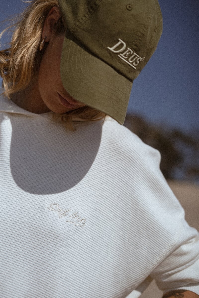 Waffle Hoodie - Vintage White