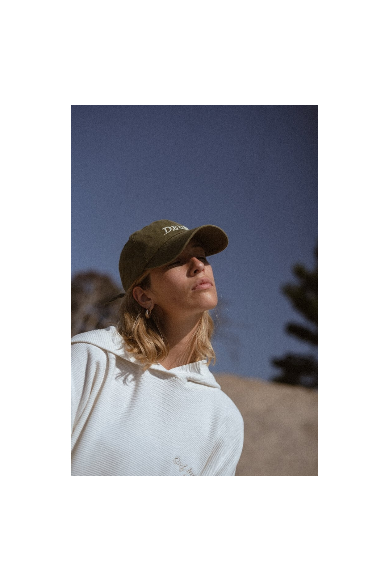 Waffle Hoodie - Vintage White