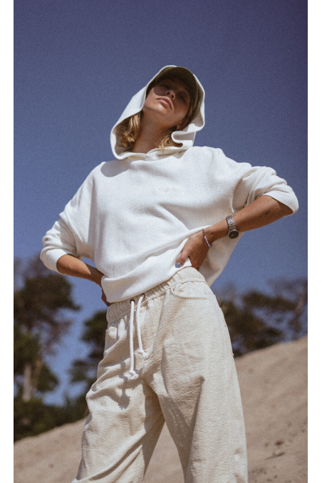 Waffle Hoodie - Vintage White Waffle Hoodie - Vintage White