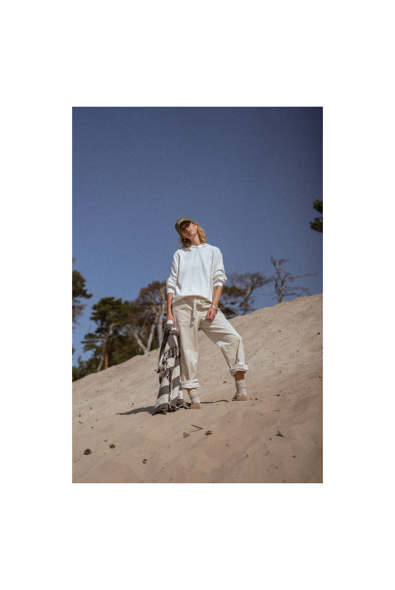 Waffle Hoodie - Vintage White