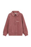 Cord Baseball Jacket - Raspberry Punch Cord Baseball Jacket - Raspberry Punch