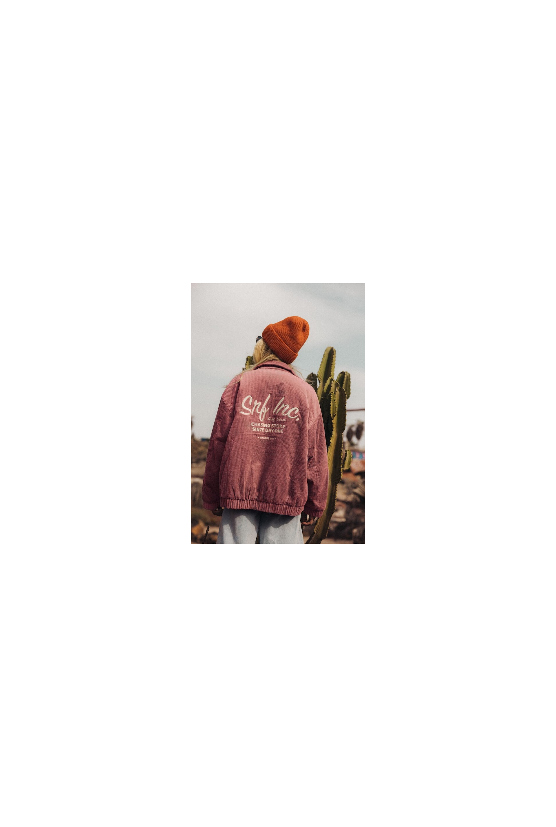 ジャケット・アウター surf03 Cord Baseball Jacket - Raspberry Punch | Kurtka damska | Surf Inc.
