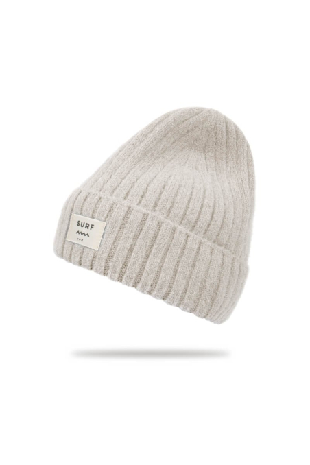 Rib Fluffy Beanie - Cookie Rib Fluffy Beanie - Cookie