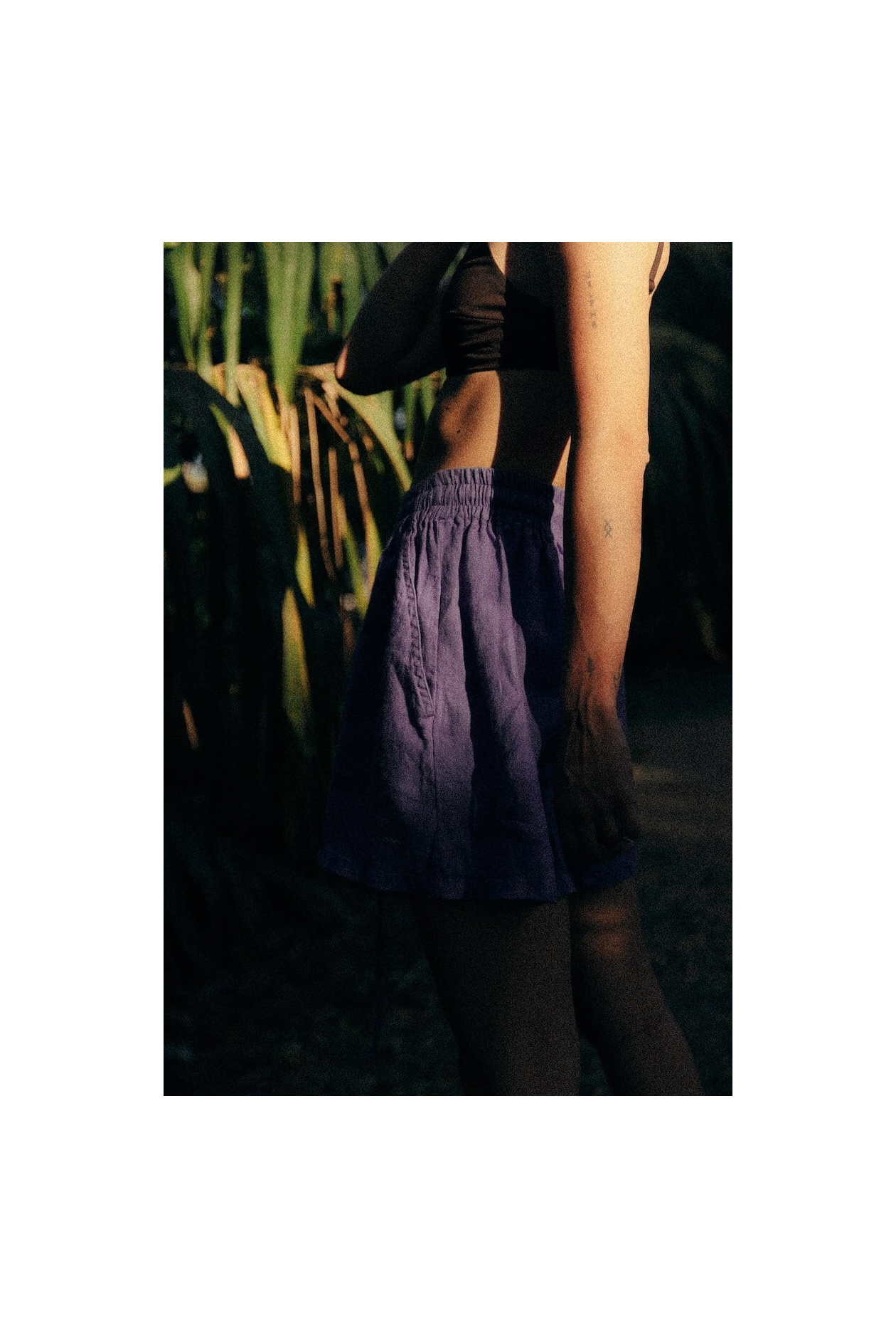 Very Peri Linen Shorts Very Peri Linen Shorts