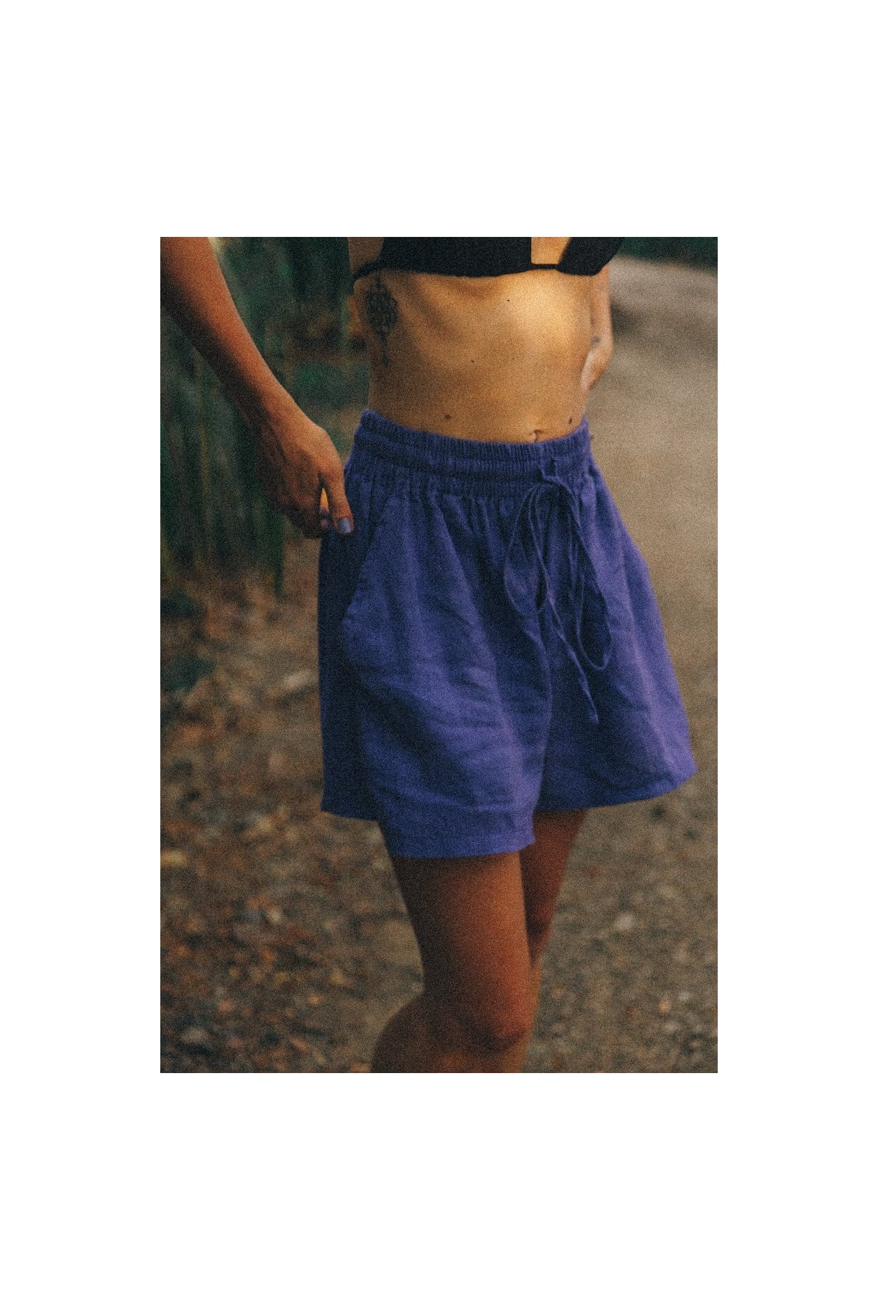 Very Peri Linen Shorts Very Peri Linen Shorts