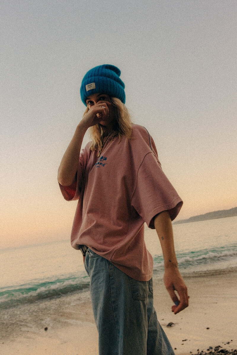 Rib Fluffy Beanie - New Blue Rib Fluffy Beanie - New Blue