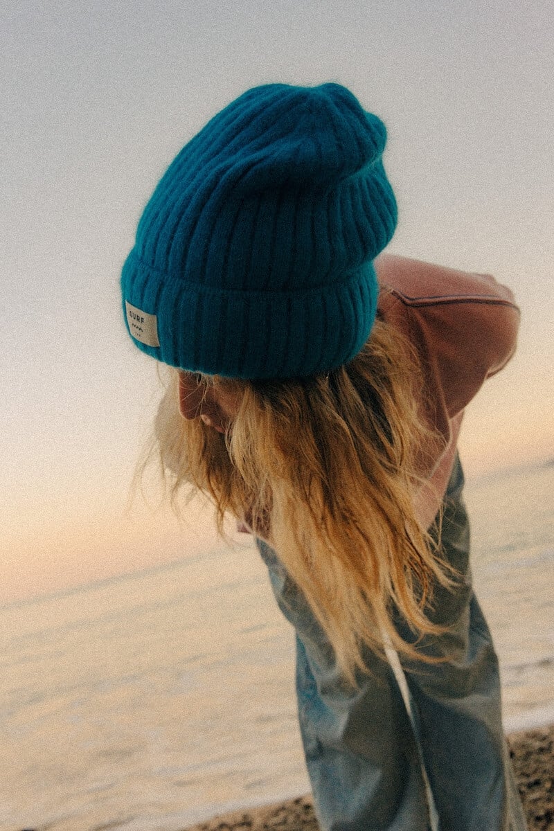 Rib Fluffy Beanie - New Blue Rib Fluffy Beanie - New Blue