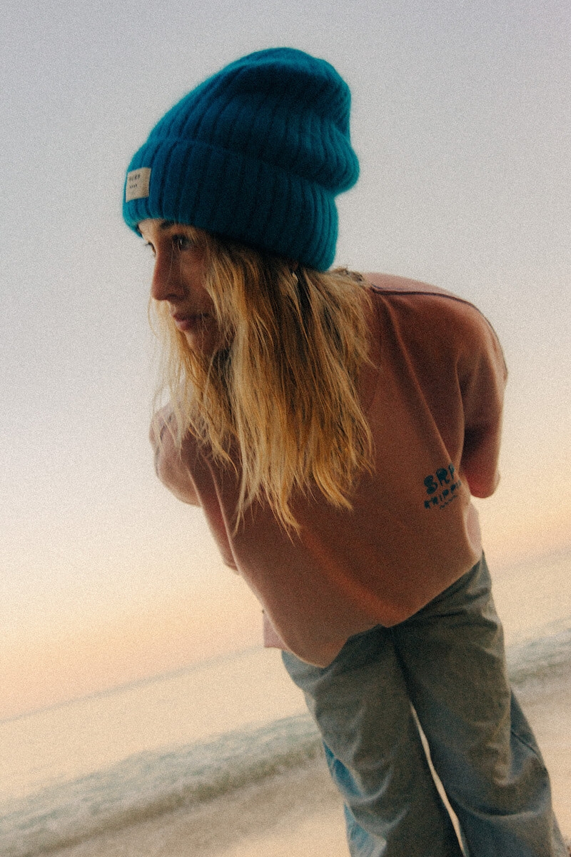 Rib Fluffy Beanie - New Blue Rib Fluffy Beanie - New Blue