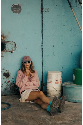 Power Flower Sweat - Pink Kush