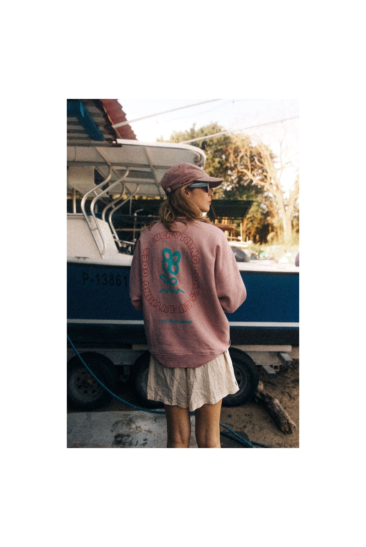 Power Flower Sweat - Pink Kush