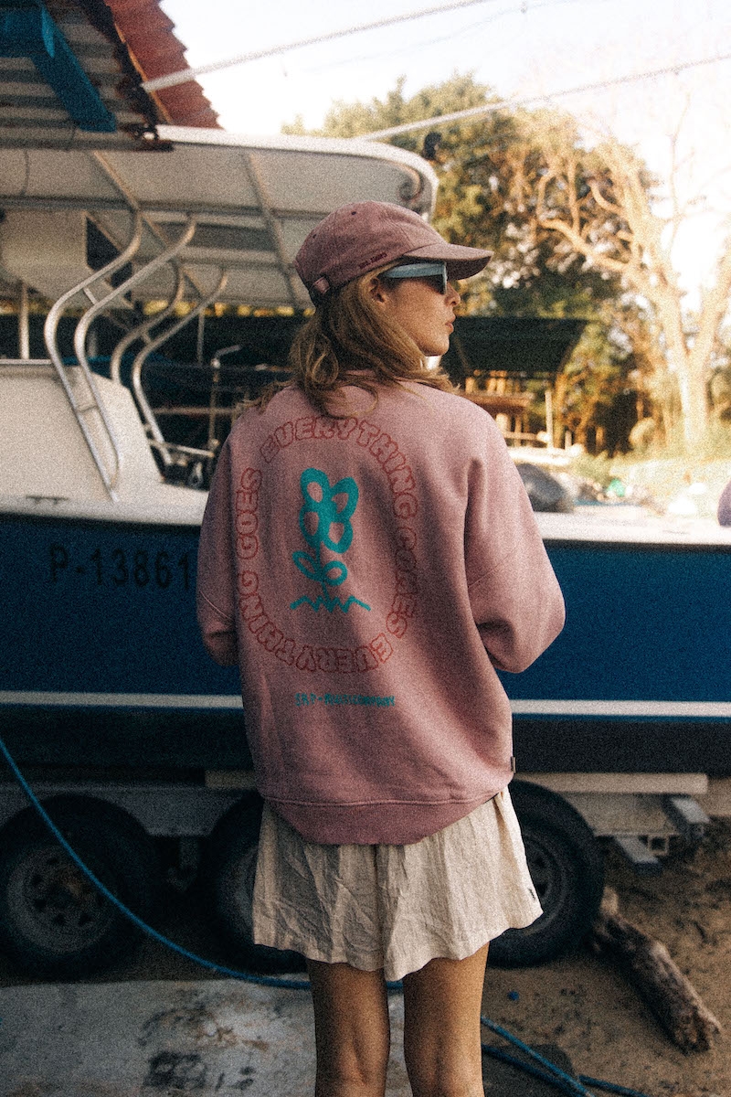 Power Flower Sweat - Pink Kush