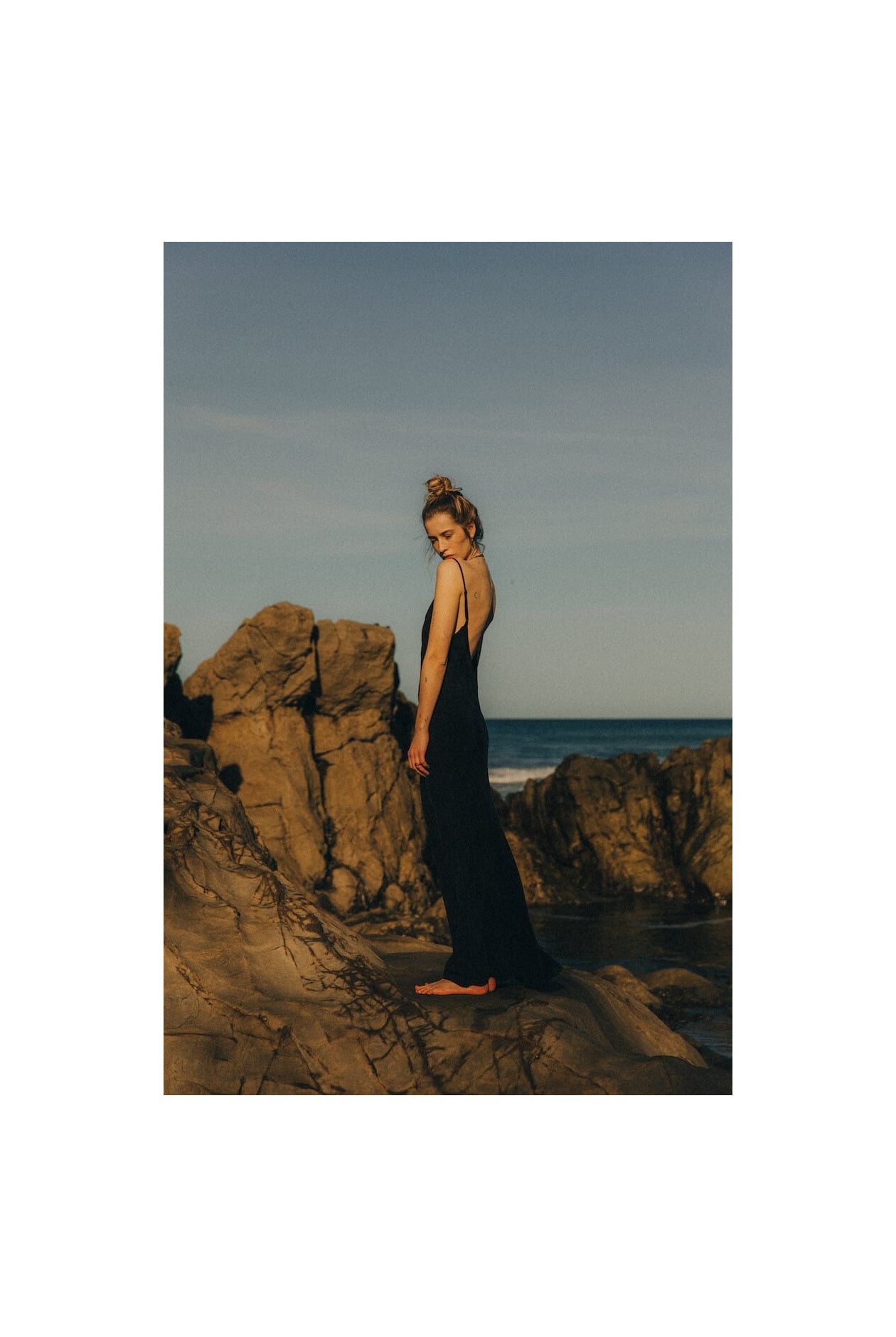 Twisted Ankle Dress - Black Twisted Ankle Dress - Black