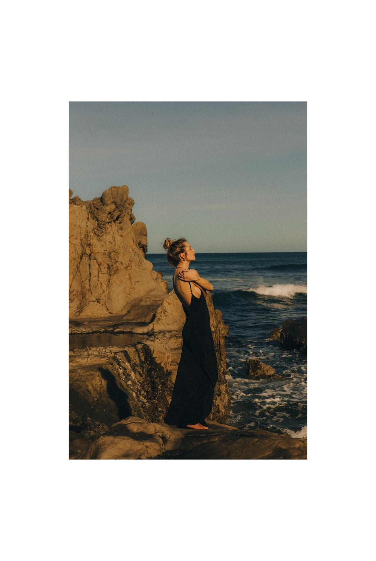 Twisted Ankle Dress - Black Twisted Ankle Dress - Black