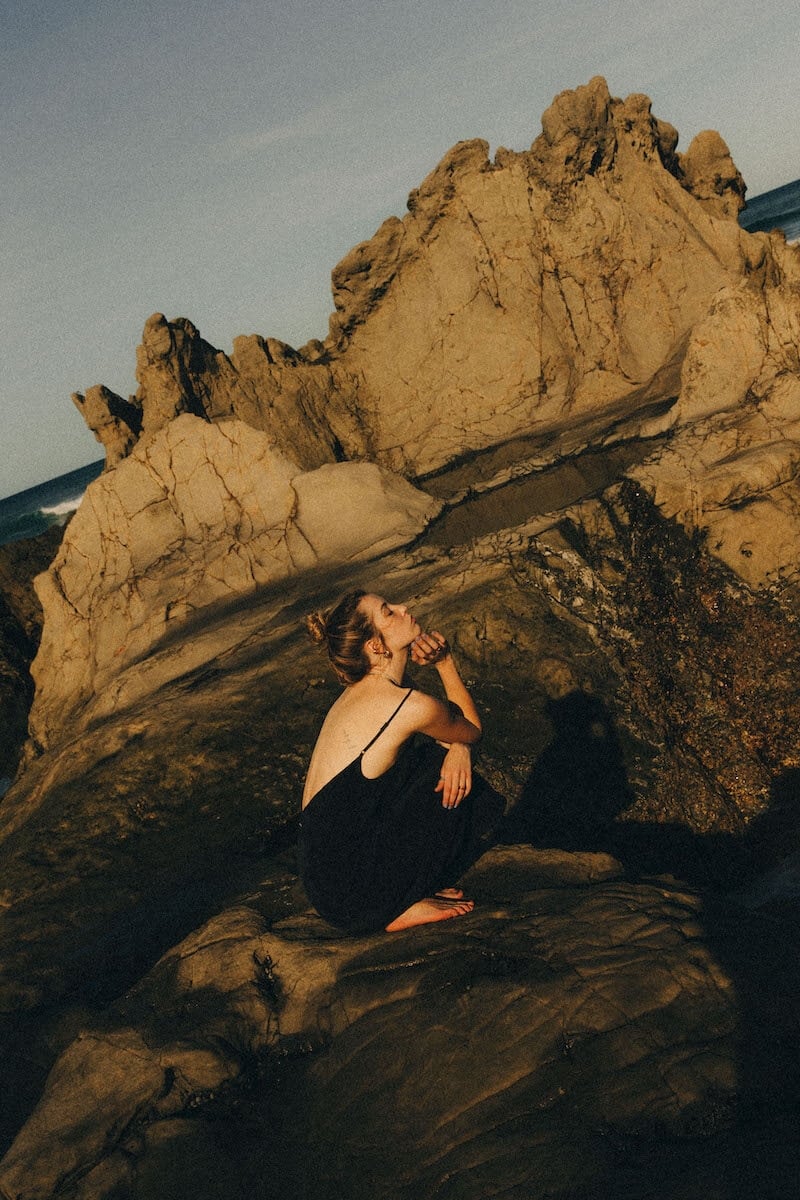 Twisted Ankle Dress - Black