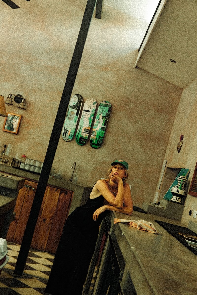 Twisted Ankle Dress - Black