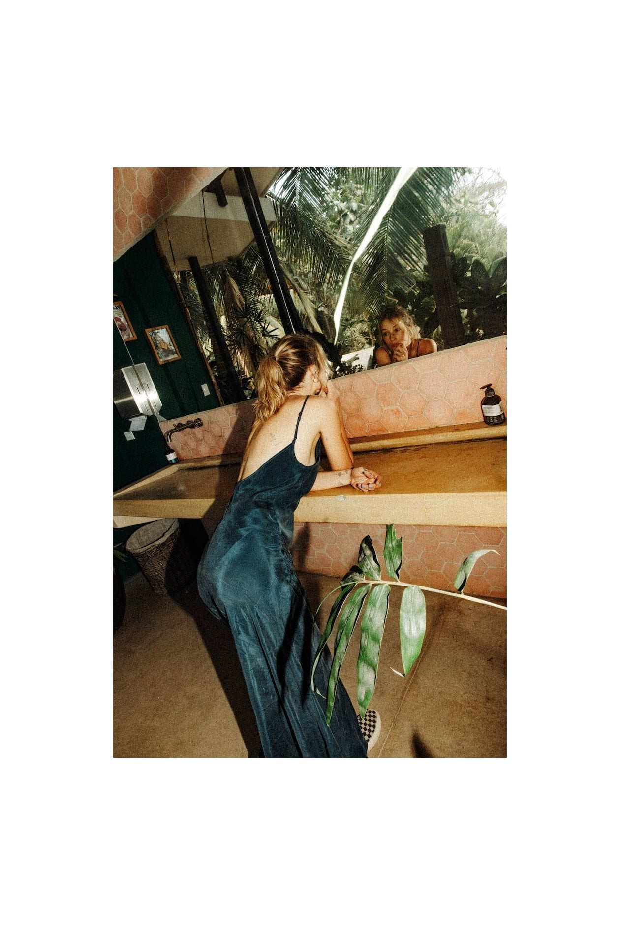 Twisted Ankle Dress - Petrol Twisted Ankle Dress - Petrol