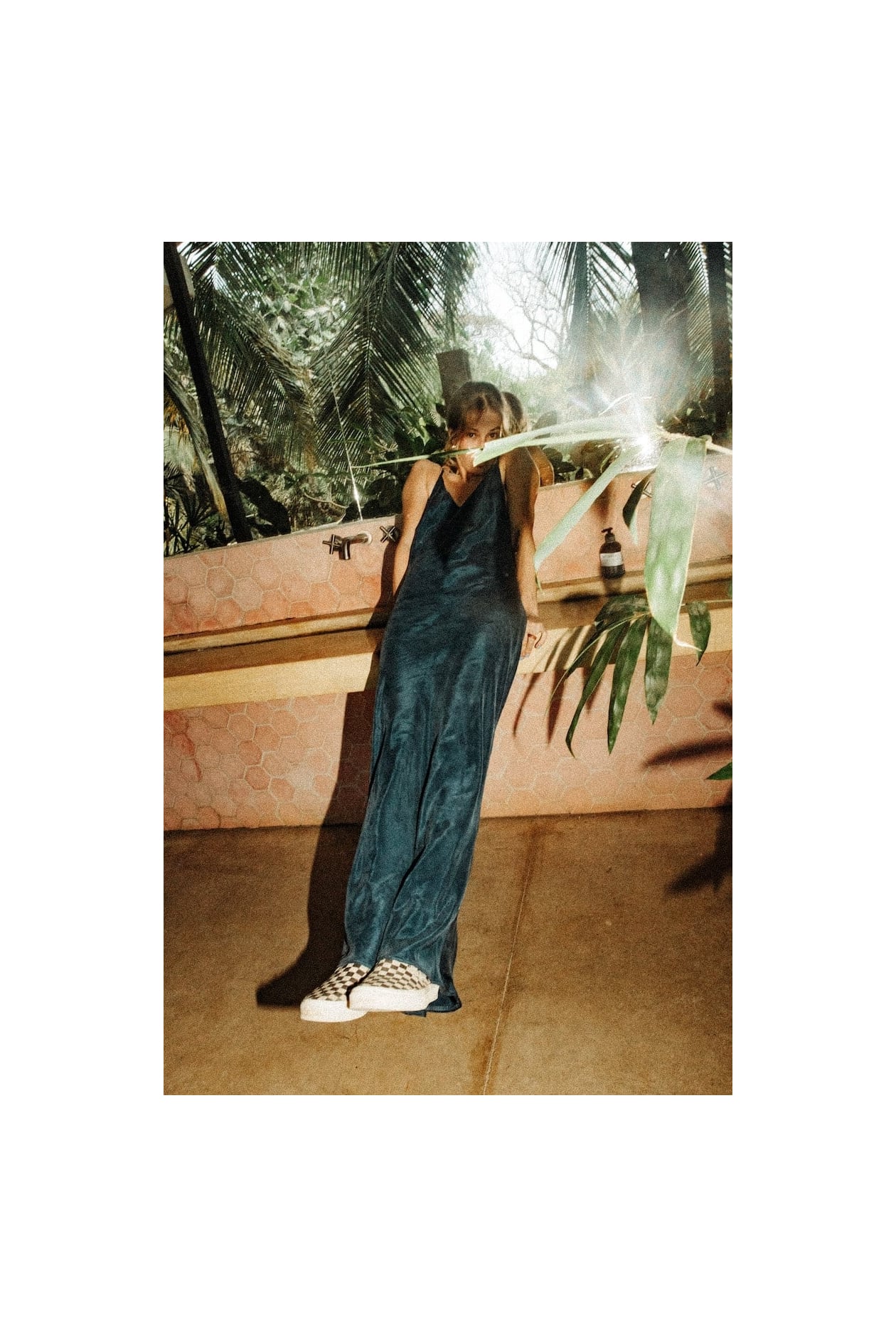 Twisted Ankle Dress - Petrol Twisted Ankle Dress - Petrol