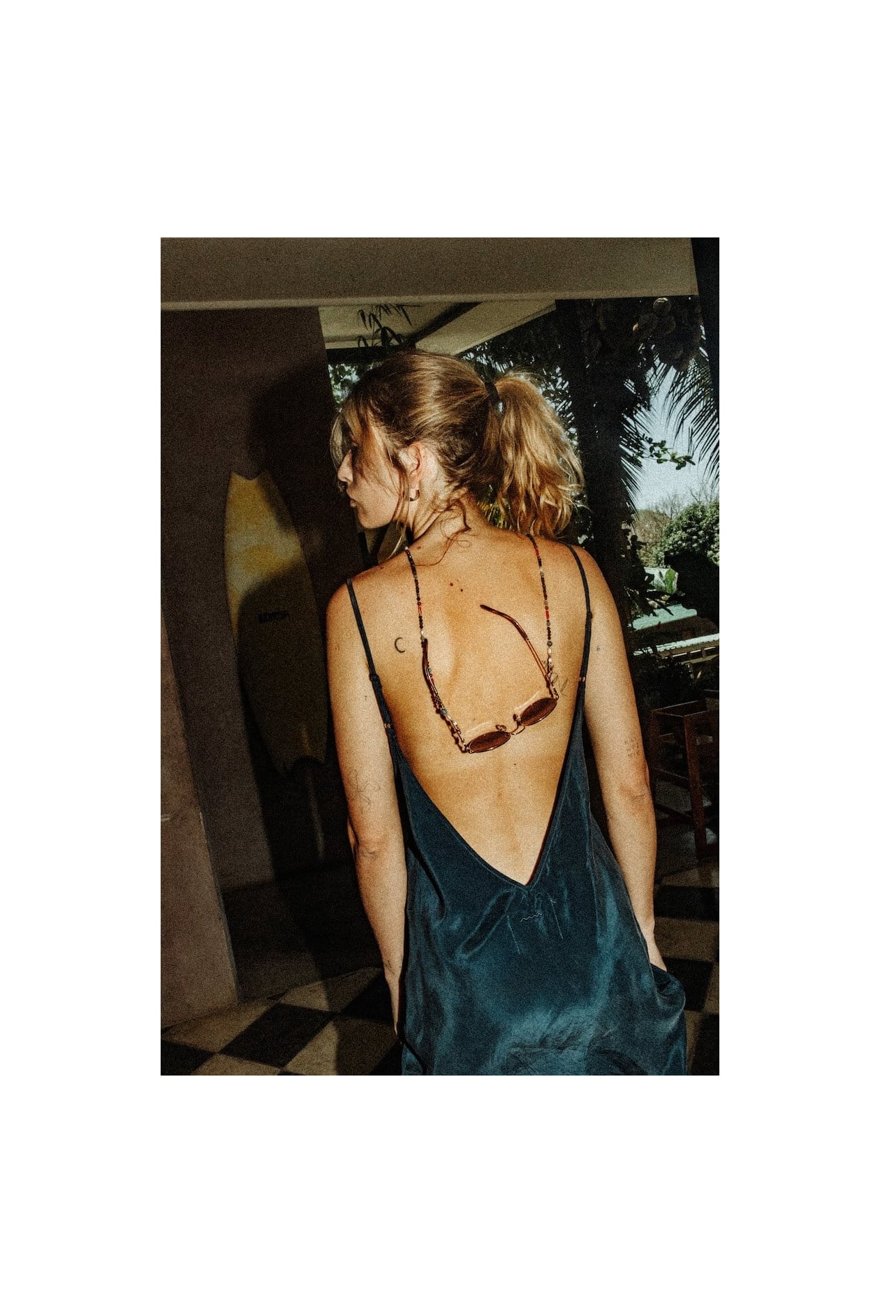 Twisted Ankle Dress - Petrol Twisted Ankle Dress - Petrol