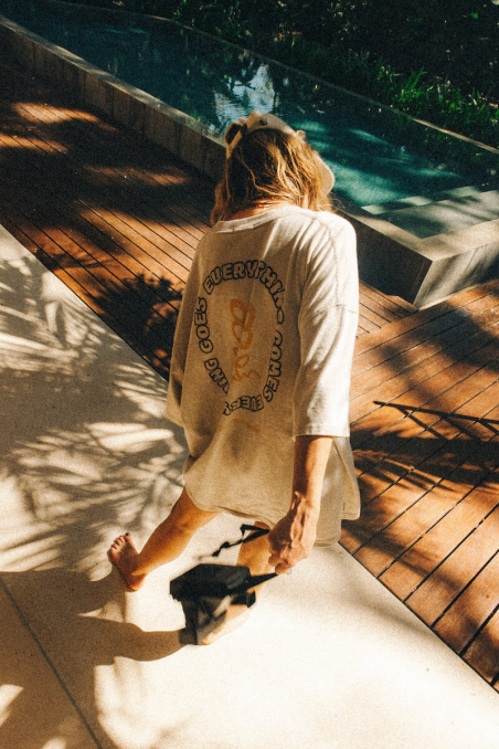 Power Flower Tee - Dirty White Power Flower Tee - Dirty White