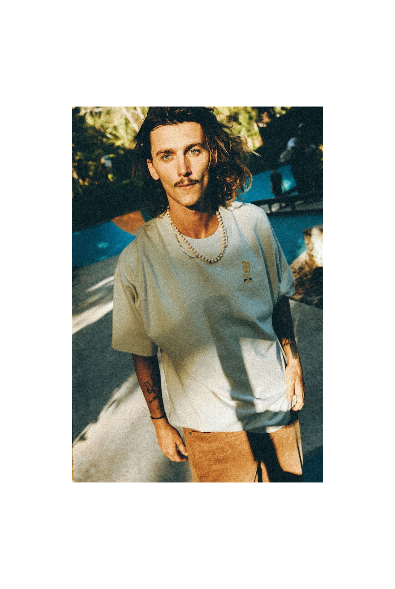 Power Flower Tee - Dirty White