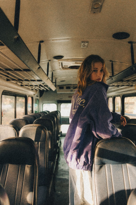 Cord Baseball Jacket - Very Peri Cord Baseball Jacket - Very Peri