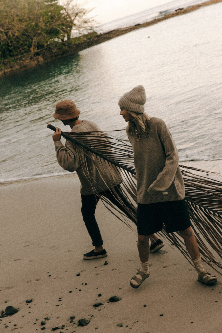 Rib Fluffy Beanie - Cookie Rib Fluffy Beanie - Cookie