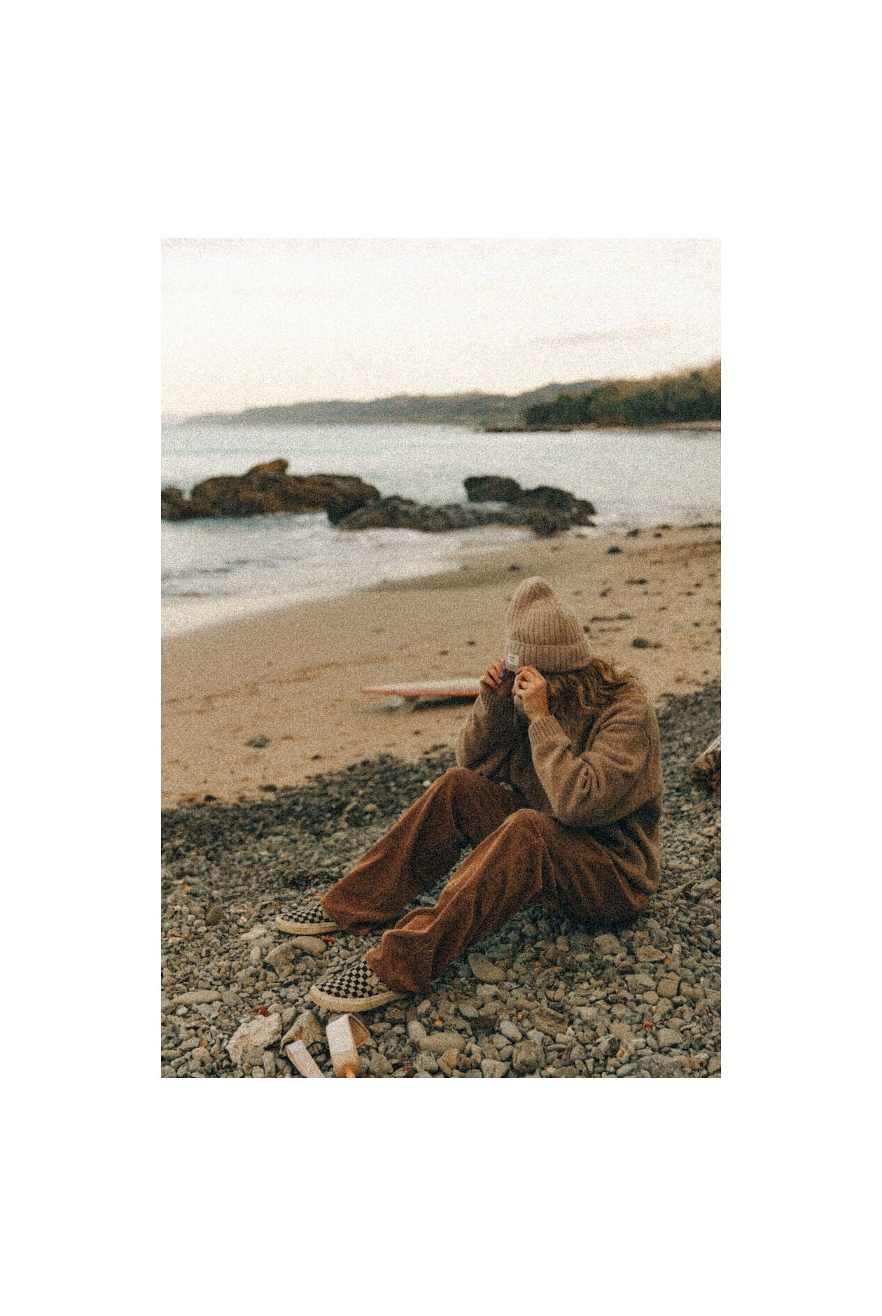 Rib Fluffy Beanie - Cookie Rib Fluffy Beanie - Cookie