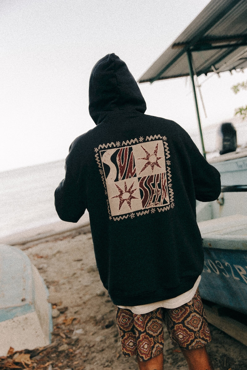 Sunseek Hoodie - Acid Black