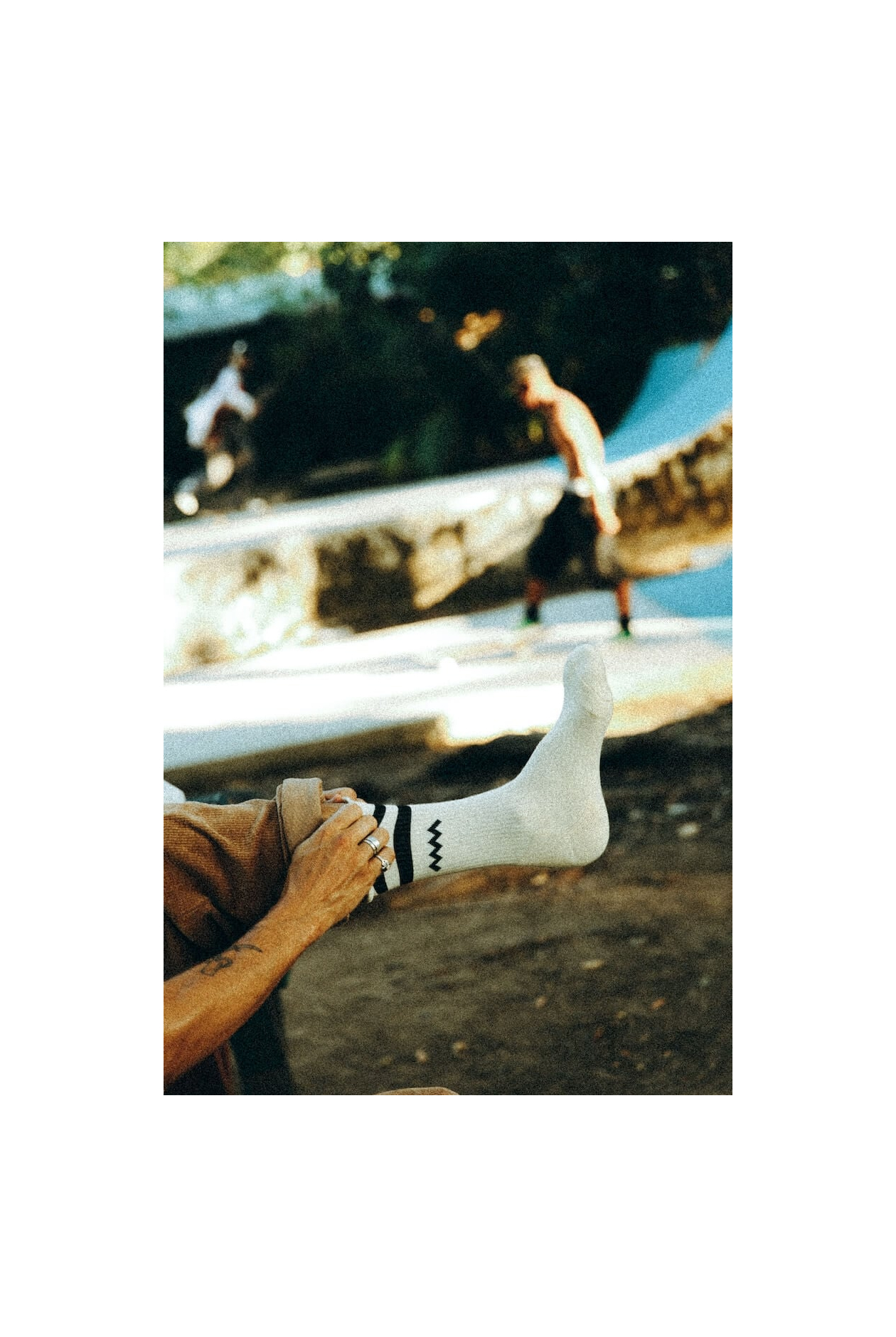 Wave Socks - Vintage White Wave Socks - Vintage White