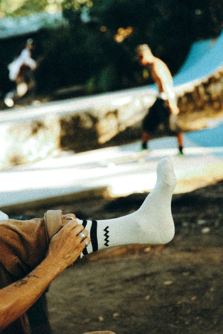 Wave Socks - Vintage White Wave Socks - Vintage White