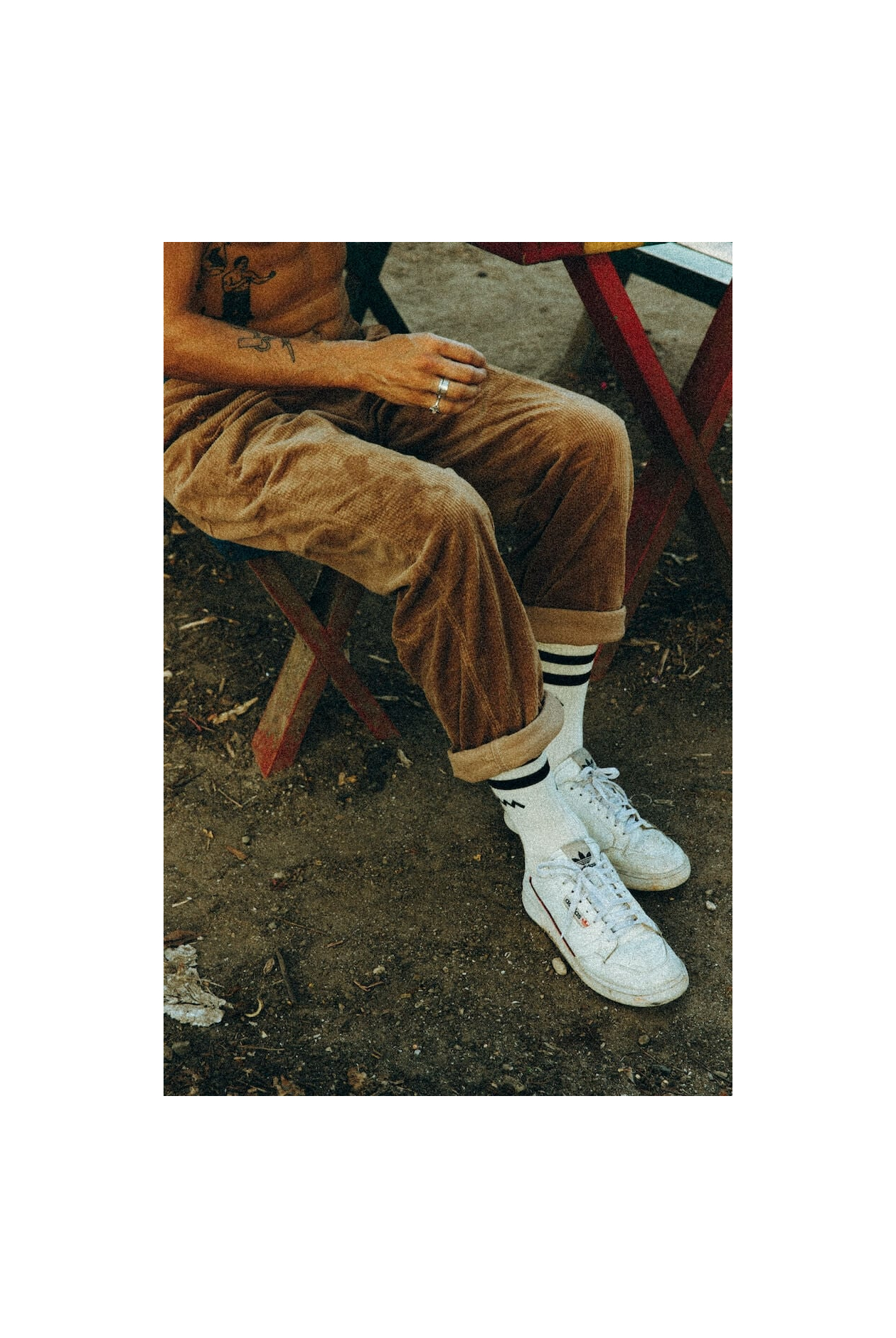 Wave Socks - Vintage White Wave Socks - Vintage White