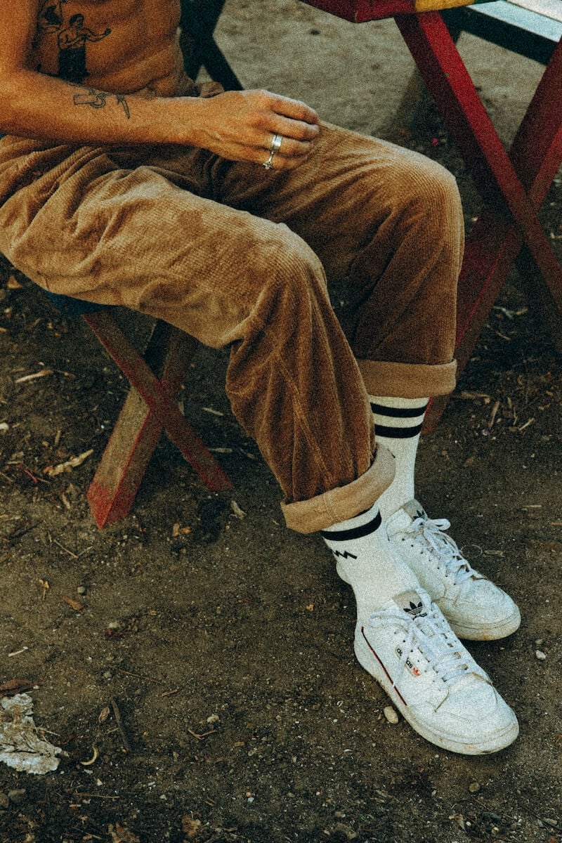 Wave Socks - Vintage White
