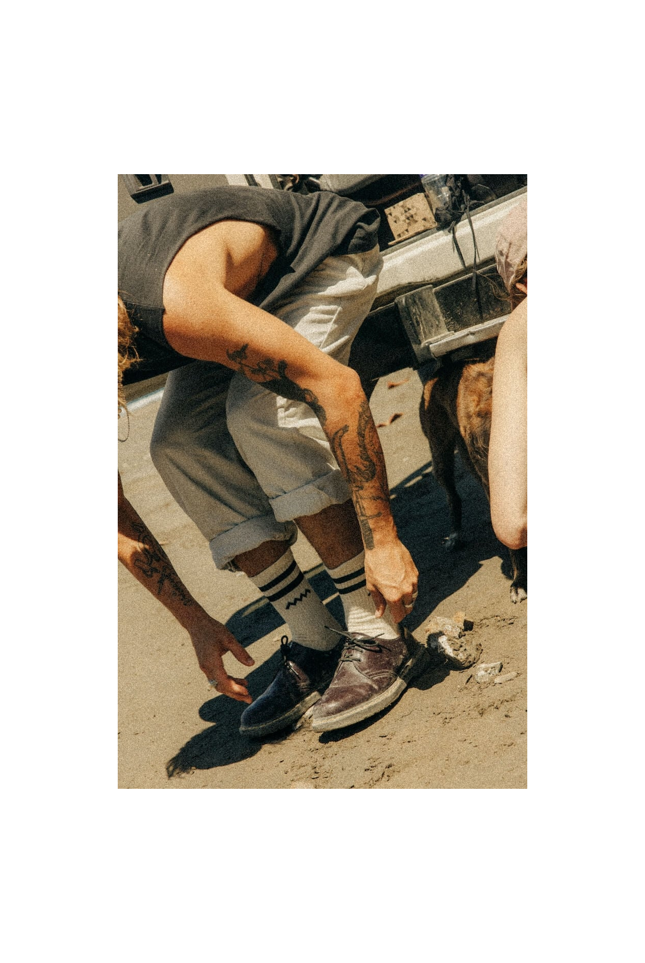 Wave Socks - Vintage White Wave Socks - Vintage White