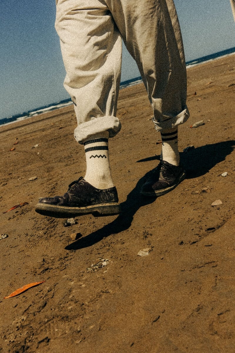 Wave Socks - Vintage White