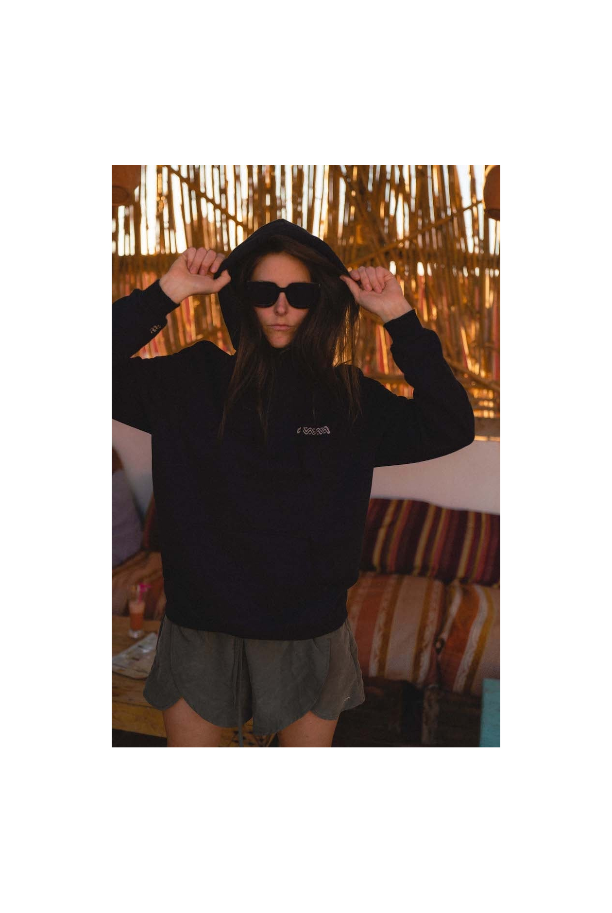 Sunseek Hoodie - Acid Black Sunseek Hoodie - Acid Black