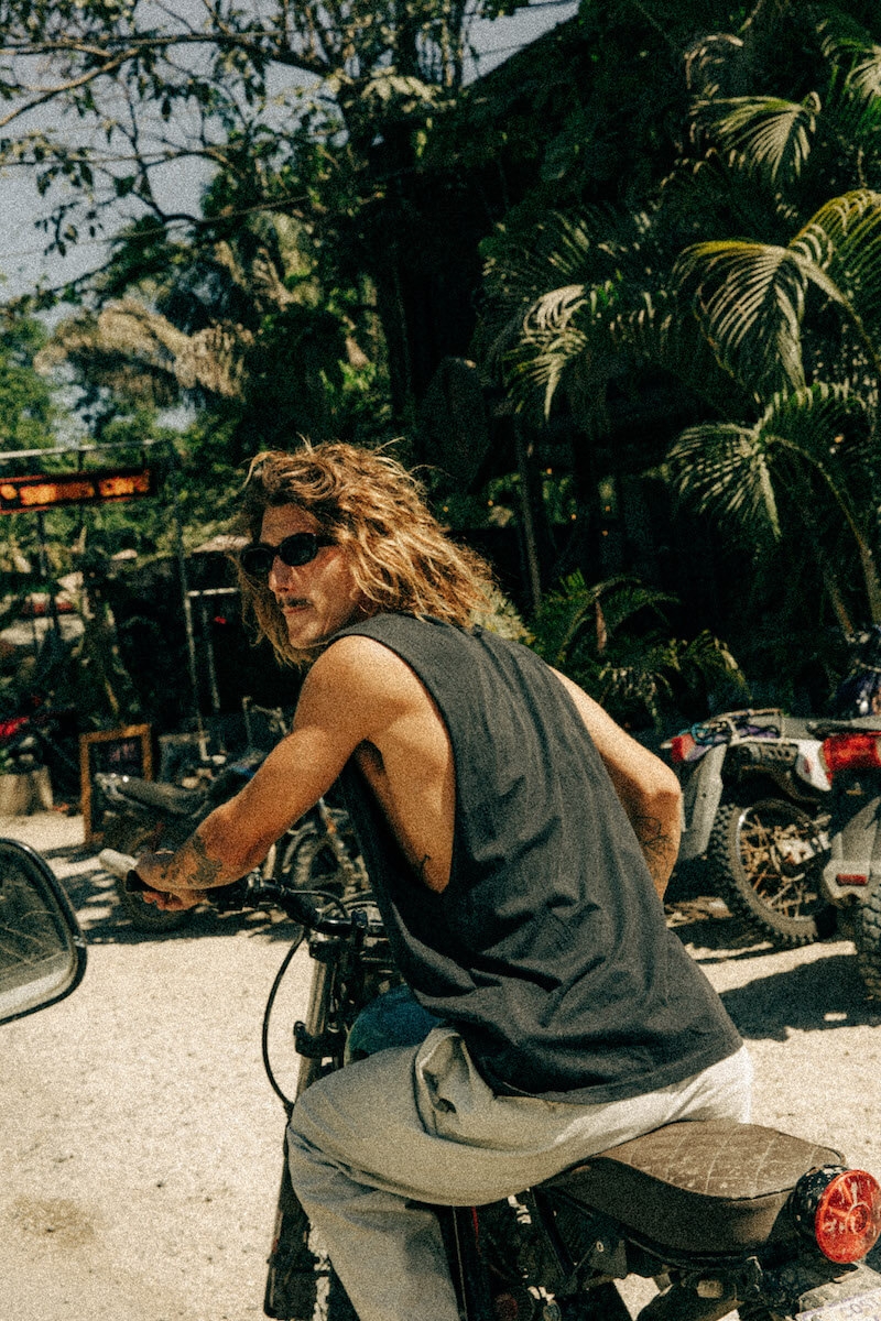 Pocket Tank Top - Acid Black