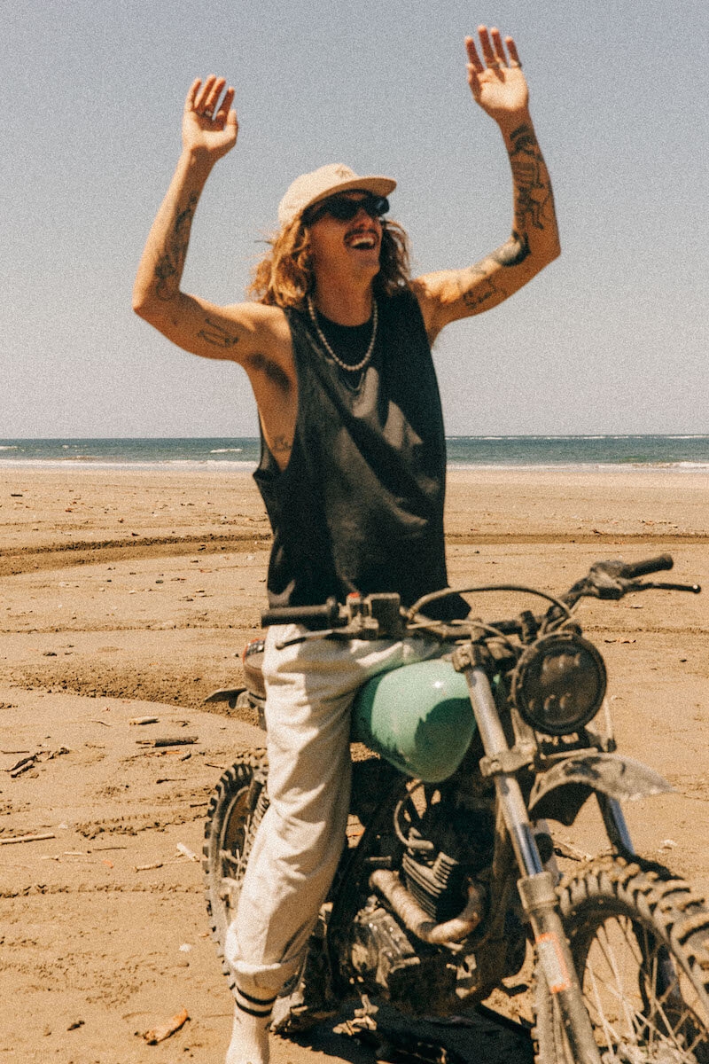 Pocket Tank Top - Acid Black