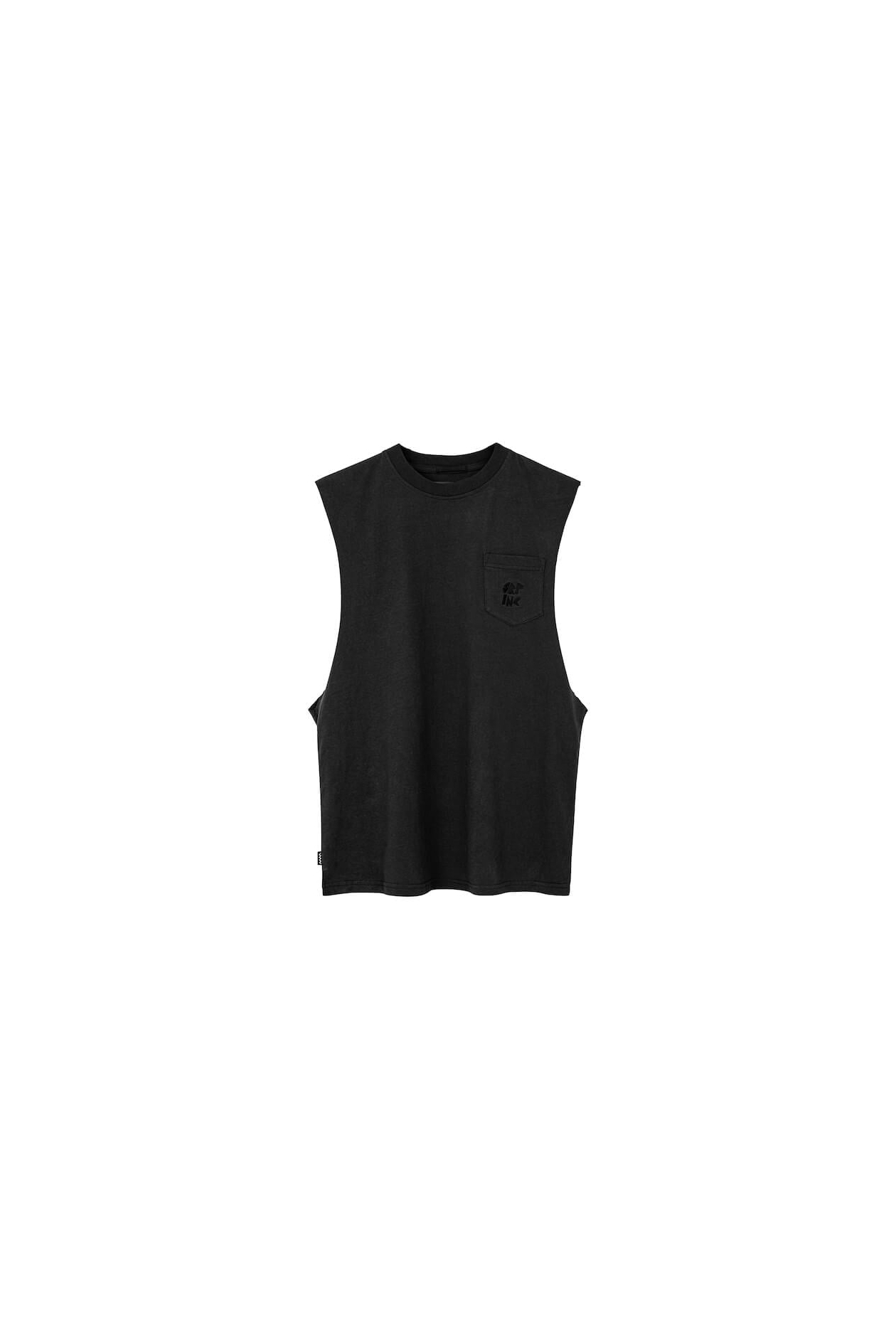 Pocket Tank Top - Acid Black