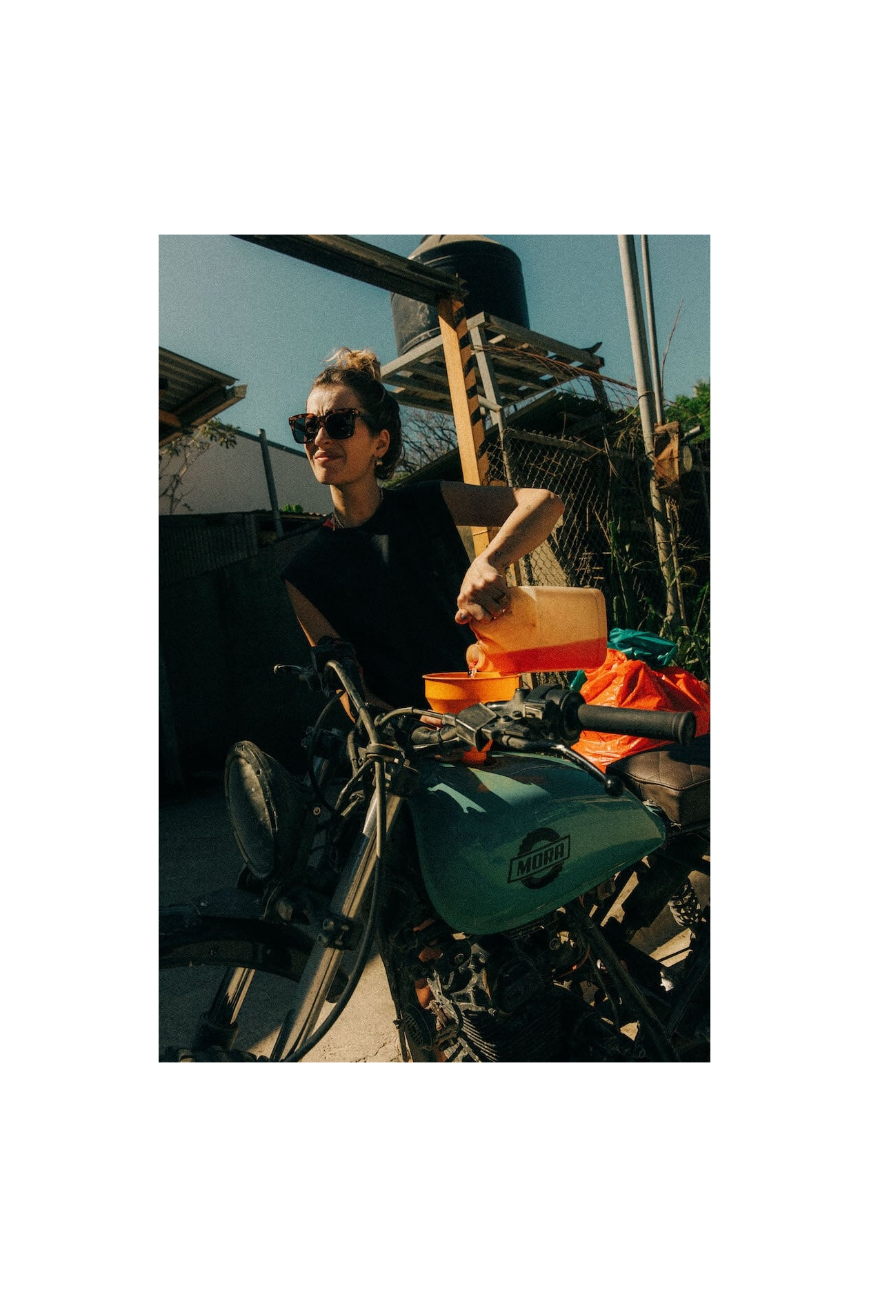 Pocket Tank Top - Acid Black