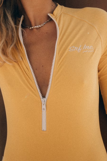 Retro Swimsuit - Yellow Snow Retro Swimsuit - Yellow Snow