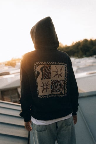 Sunseek Hoodie - Acid Black