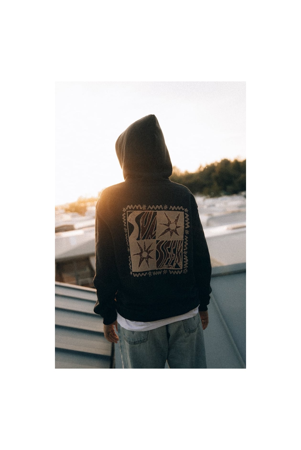 Sunseek Hoodie - Acid Black Sunseek Hoodie - Acid Black